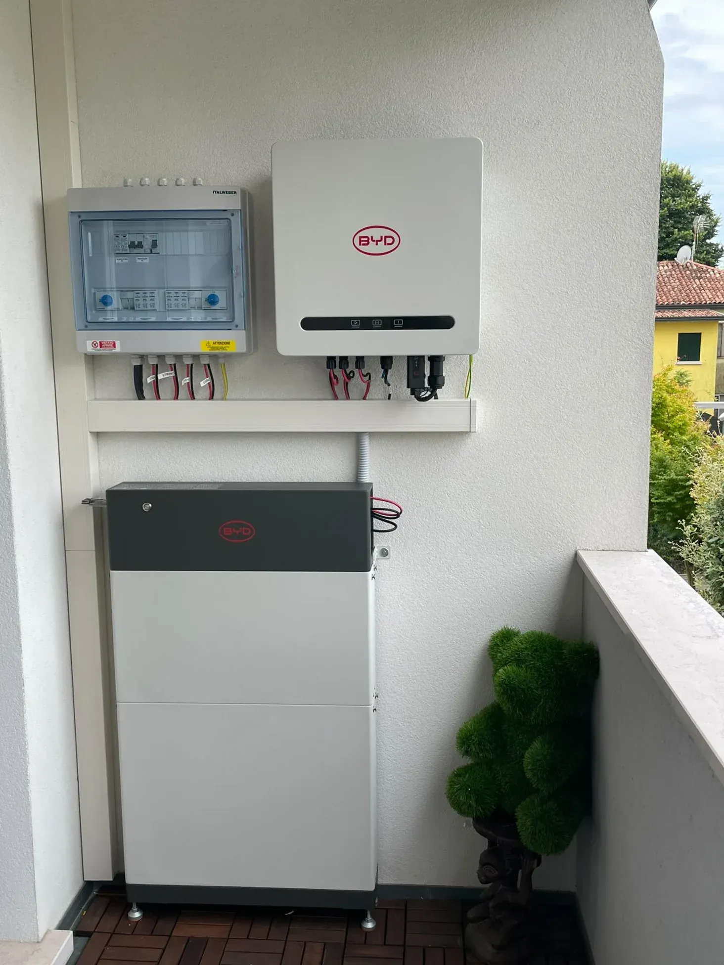 Photovoltaic system at a private residence in Mirano