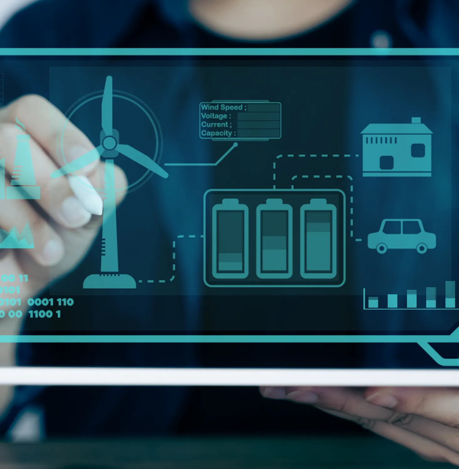 Dashboard per il monitoraggio energetico degli impianti.