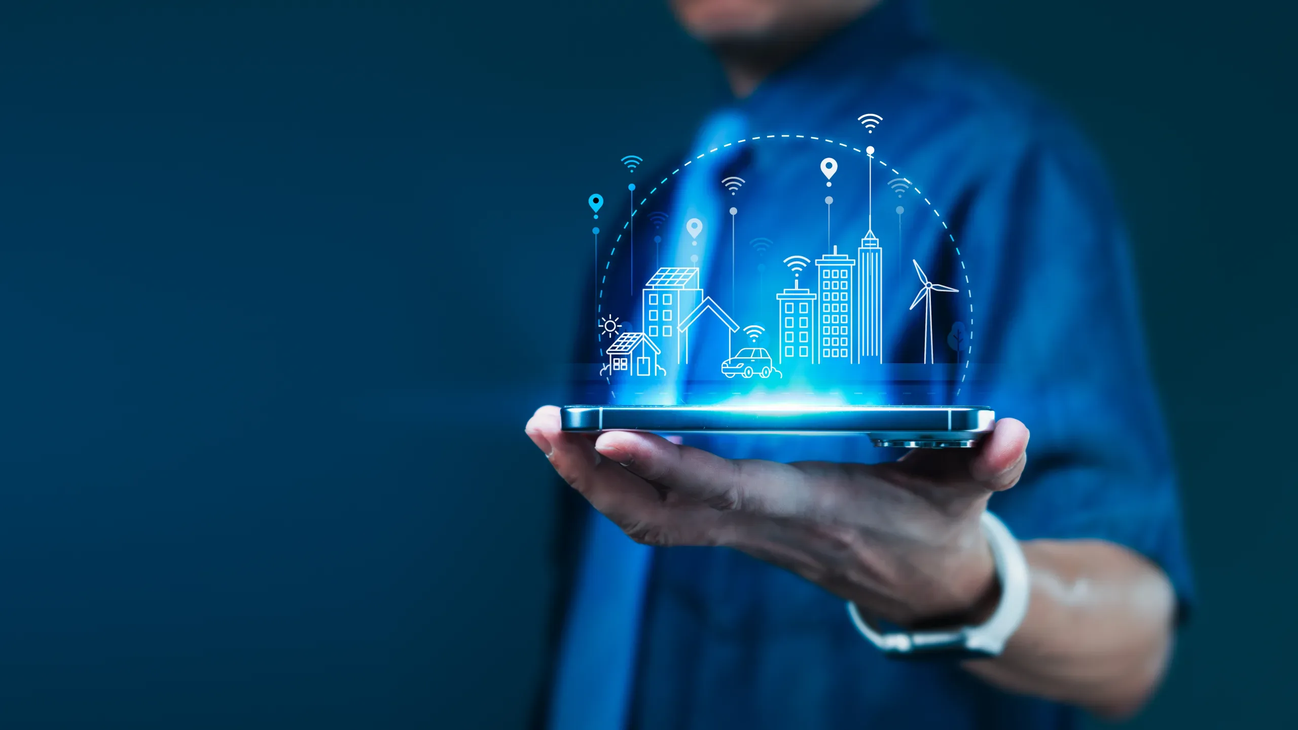 Gestione digitale e connessa degli impianti di un edificio.